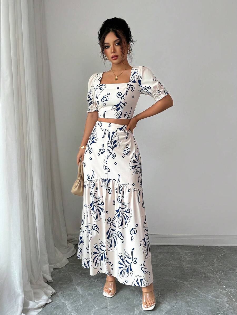 2026 Women Summer Two Piece Ou - Romper Floral Print 评论和价格