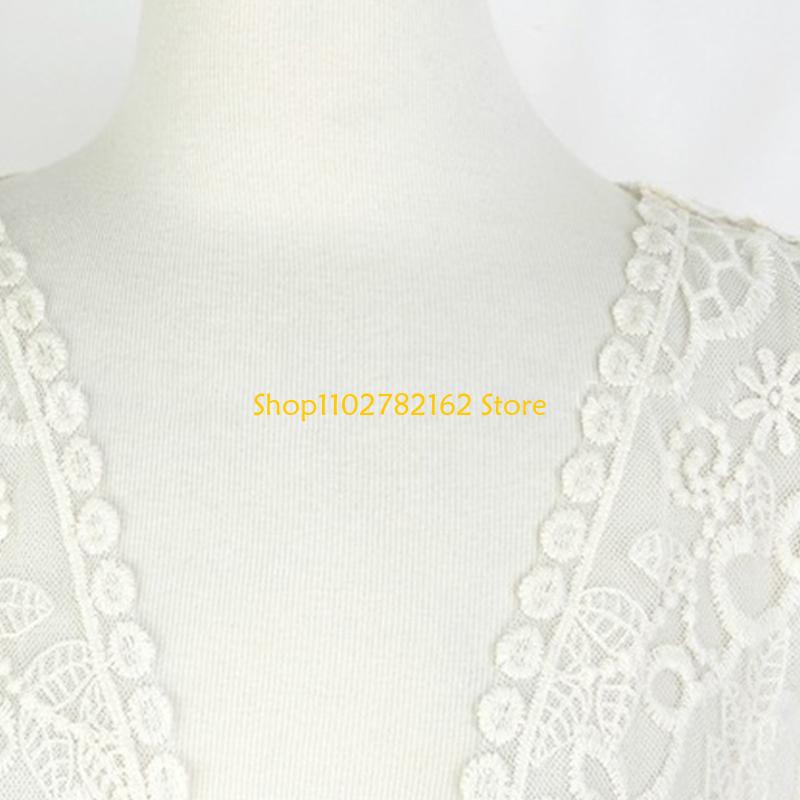 547B Women Lace Open Front Kim - Kimono Sheer Floral 评论和价格