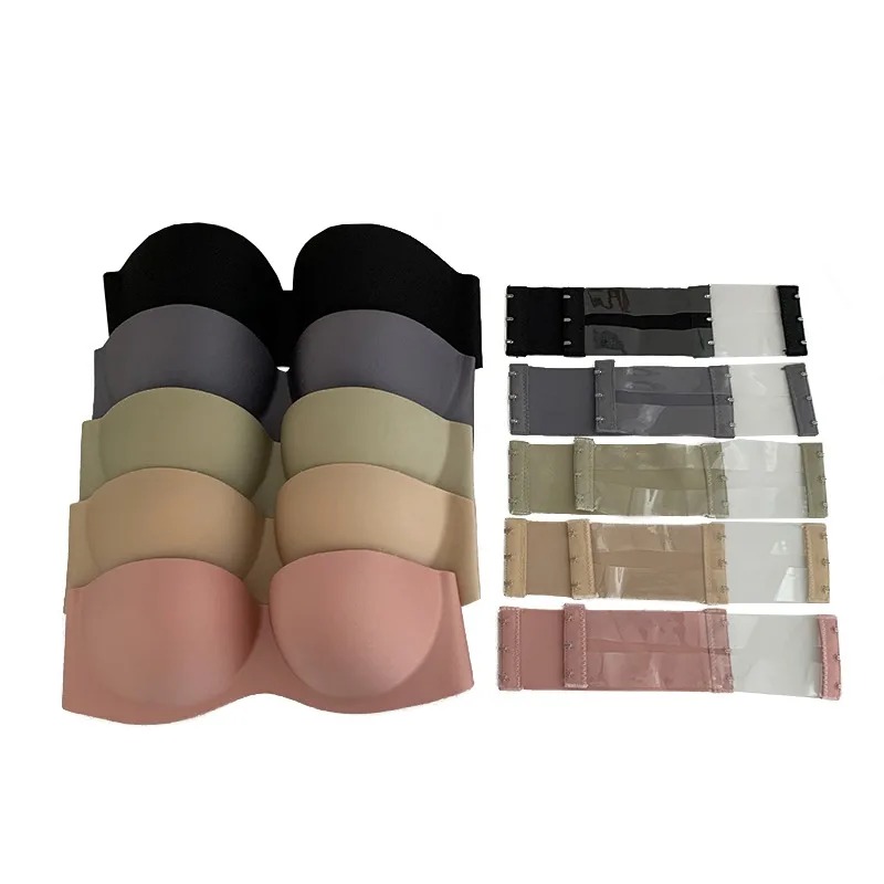 Women's Sexy Strapless Push-Up - Bralette Triangle Set 评论和价格