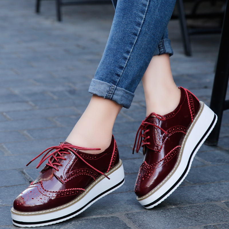 Women Loafers Shoes Leather Th - Wedge Espadrille Women 评论和价格